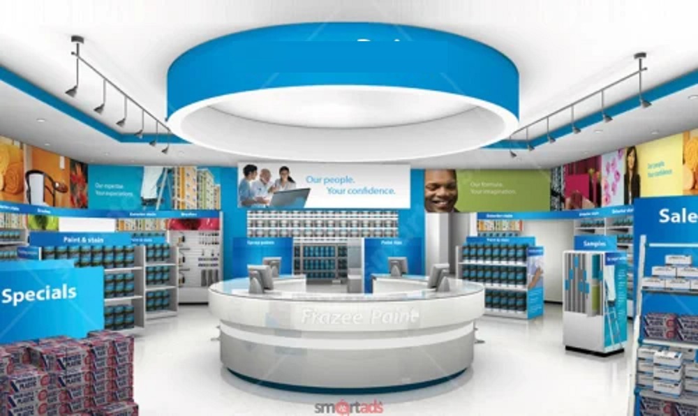 In shop branding